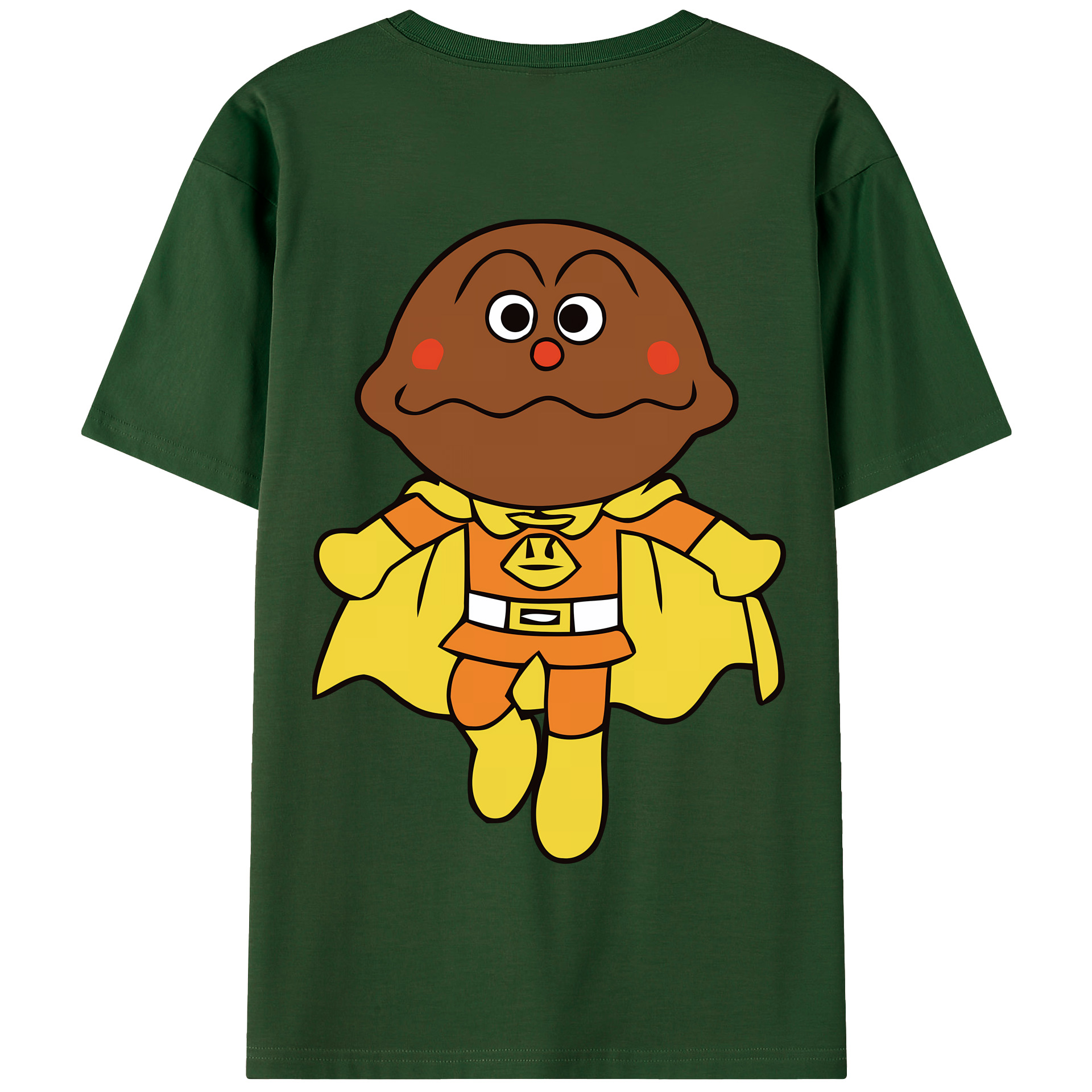 （画像用） アンパンマン Anpanman 綿100％半袖Tシャツ（背面プリント）